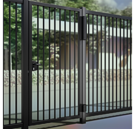 Моторизована петля та доводчик в одному для пішохідних воріт MAGNUS