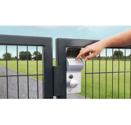 Замок кодовый накладной на батарейках для калитки VALENTINO LOKQY2