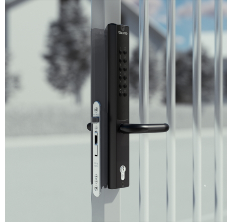 Кодовая панель на батарейках на врезные замки для уличных калиток VERA-2