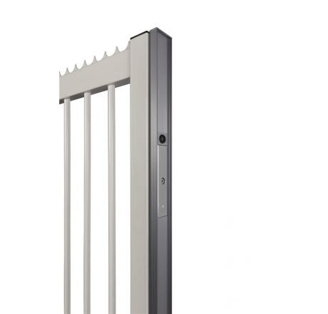 Алюминиевый профиль для эстетичной отделки откатных ворот – используется с магнитным замком MAGUNIT N-LINE-S-MAG