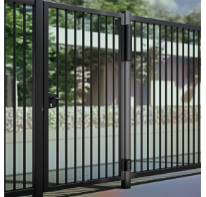 Моторизована петля та доводчик в одному для пішохідних воріт MAGNUS