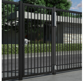 Моторизована петля та доводчик в одному для пішохідних воріт MAGNUS