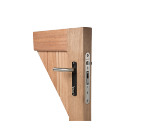 Замок врезной для деревянных ворот и калиток H-Wood, 100% нержавеющая сталь